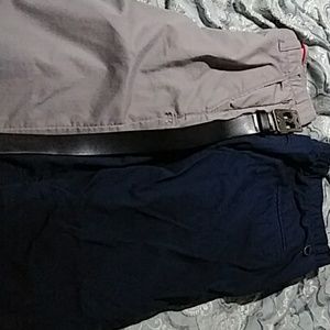Golf pants and belt